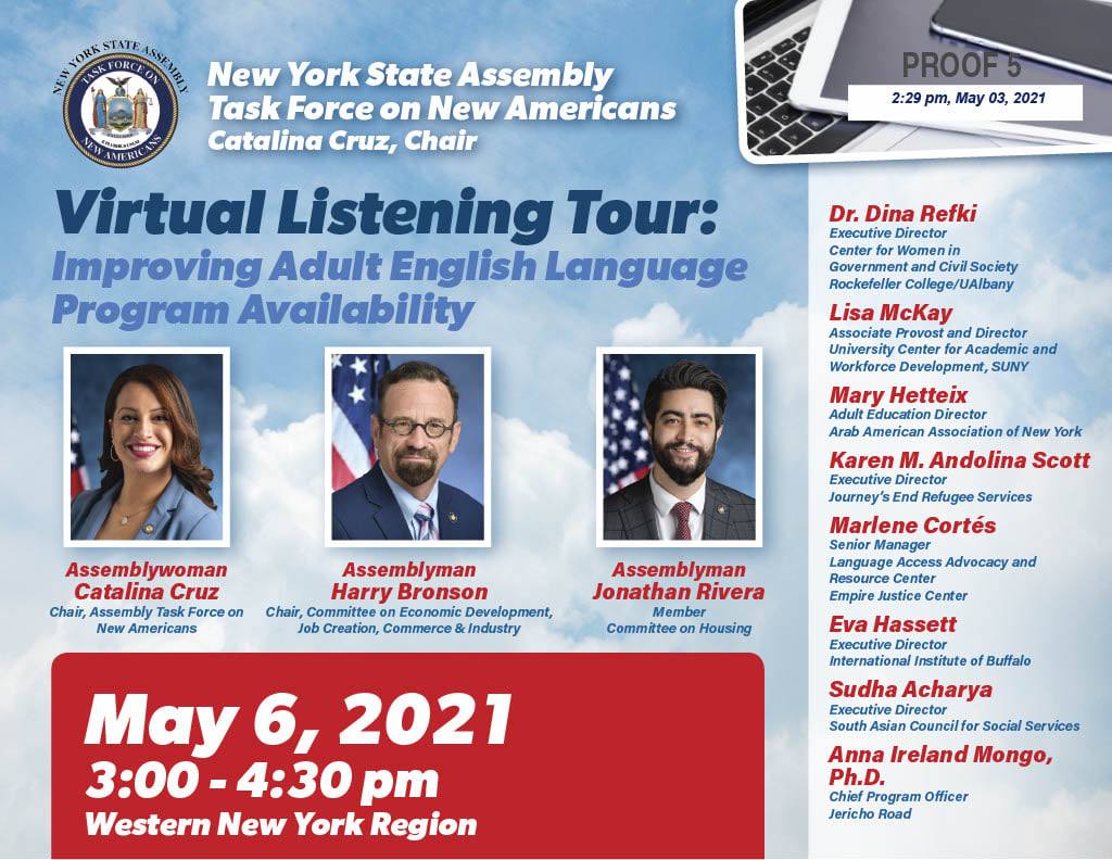 Virtual Listening Tour of the Assembly Task Force on New Americans