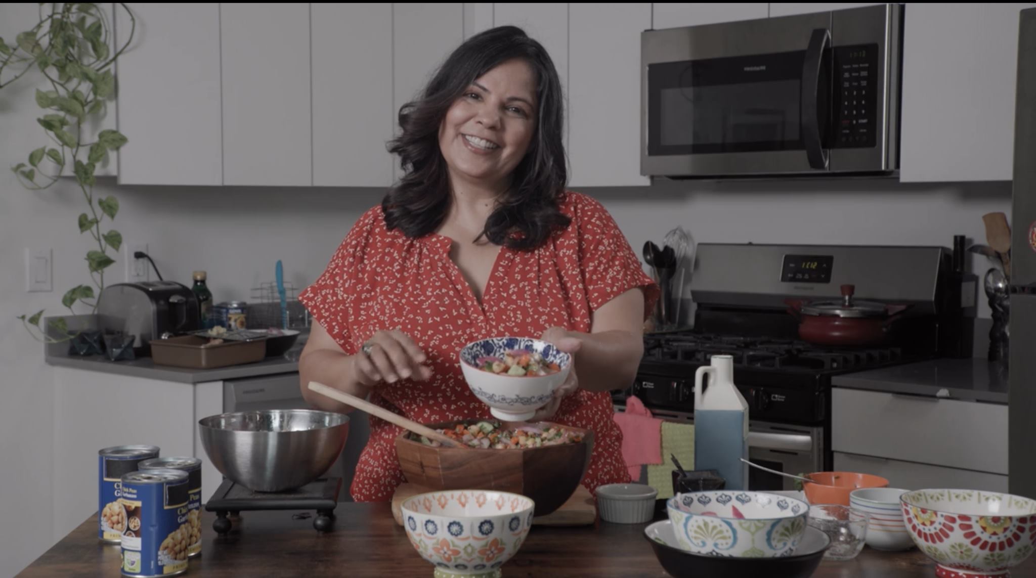 Watch Chef Surbhi Sahni Cooking Chickpea Salad