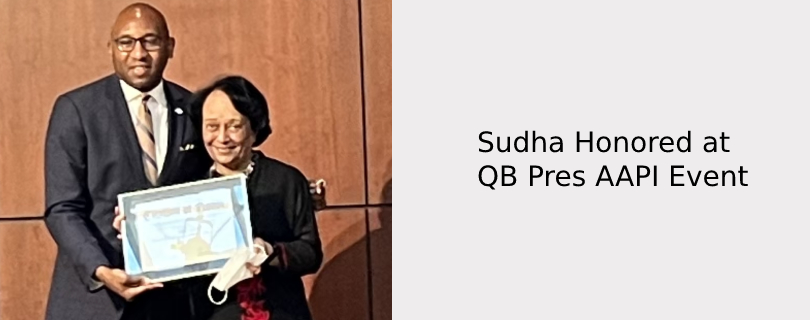 SACSS ED Sudha Acharya Honored by Queens Borough President