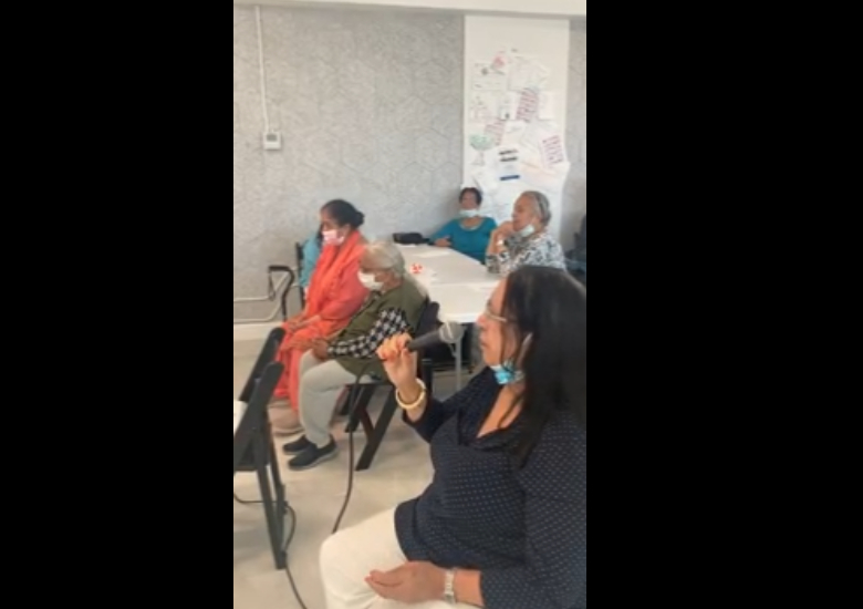 Seniors sing from their hearts with one another at SACSS Senior Center Karaoke