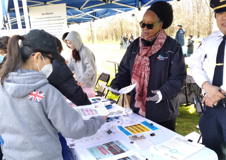 SACSS Health Services Program Manager Geraldine Phillip attends Charles B Wang Community Health Center’s Spring Fair