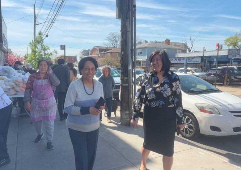 Congresswoman Grace Meng Visits SACSS’ Food Pantry