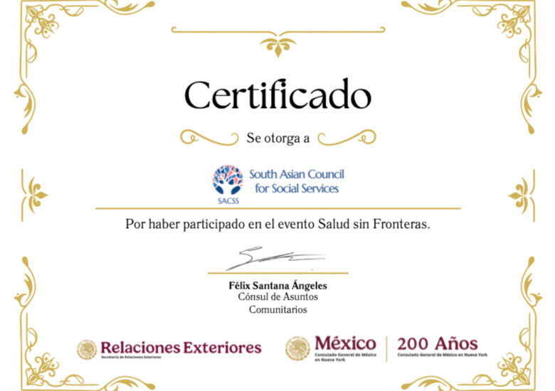 SACSS Receives Recognition from the Consulate General of Mexico in New York for Cross-Cultural Community Impact